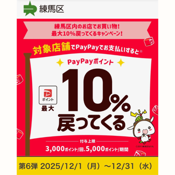 練馬区paypayキャンペーン